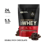 Optimum Nutrition (ON) Gold Standard 100% Whey Protein Double Rich Chocolate Flavour Powder, 1 lb - Image 9